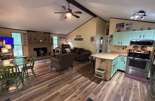 The Woods Cabin | Cozy 2-bedroom cabin at The Woods Resort in Hedgesville with AC and fitness room