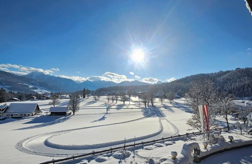 Ramsau am Dachstein House | "Eau" Romantic Room for a Short Stay, with Shower and Toilet, Half-Board - Hotel Almfrieden &