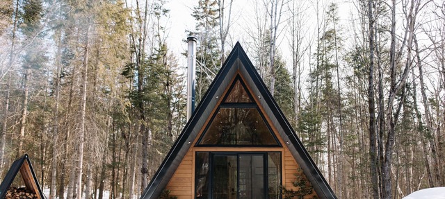 A Frame Cabin at the top of a ski hill in Eagle Lake
