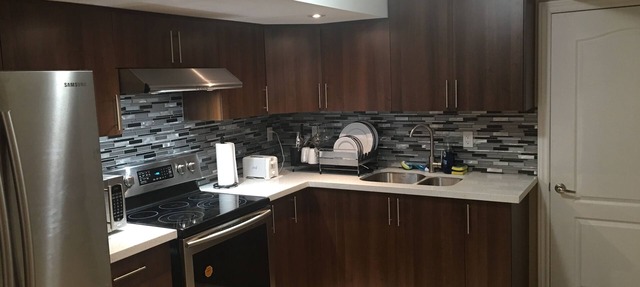 Fully Furnished 2 Bedroom Bmt Apartment - Separate & Private in Brampton