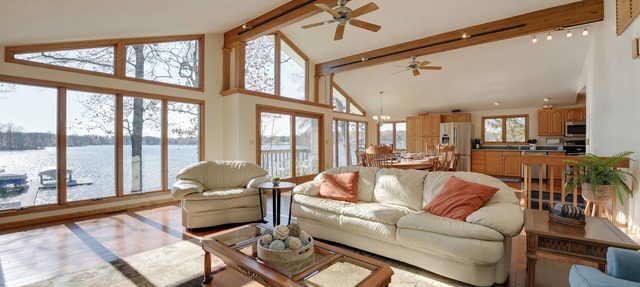 Lakeside Michigan Retreat w/Boat Dock & Fireplace in Dowagiac