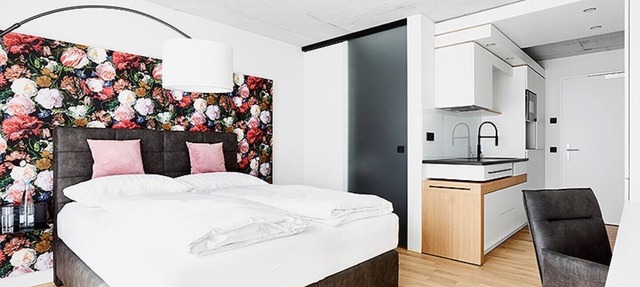 Livisit Bergapartment 34 - 27 m² double room - with kitchenette and bathroom in Stuttgart