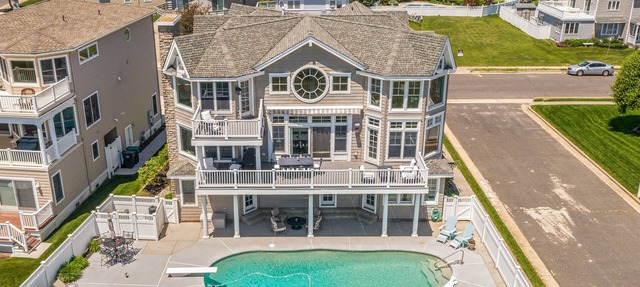 Luxury Ocean Front Mansion with Heated Pool, Elevator, Grill and Suites Galore in Brigantine