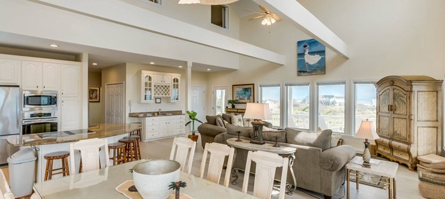 Panoramic View Steps from Beach - 4BD/4.5BA with Private Swimming Pool in Holden Beach