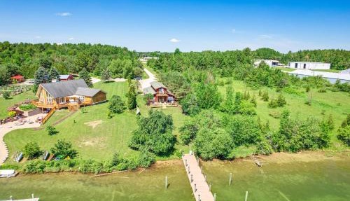 Riverfront Cheboygan Home w/Dock ~ 4 Mi to Town! in Cheboygan