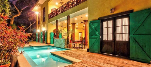 Riverfront Retreat with Balcony, WiFi, Partial AC, Shared Pool in San Ignacio