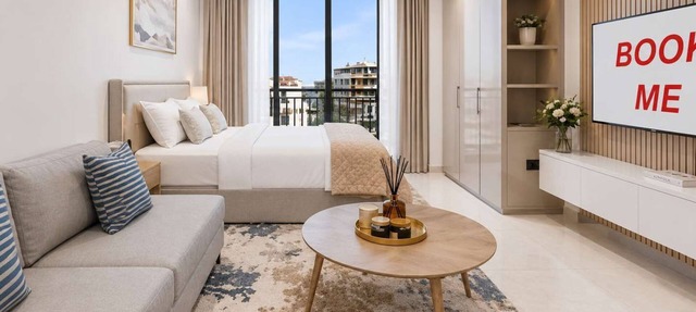 StayShort - Peaceful Studio with Beautiful Palm Views that Sleeps 2 in Palm Jumeirah