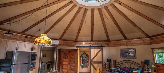 Welcome to Willowbend a peaceful forest country retreat. Unique Yurt style cabin in Sooke